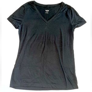 Mossimo V-Neck Stretch T-Shirt - Black